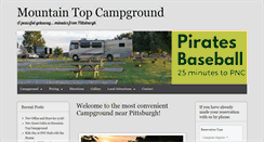 Desktop Screenshot of mountaintopcampground.com