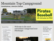 Tablet Screenshot of mountaintopcampground.com